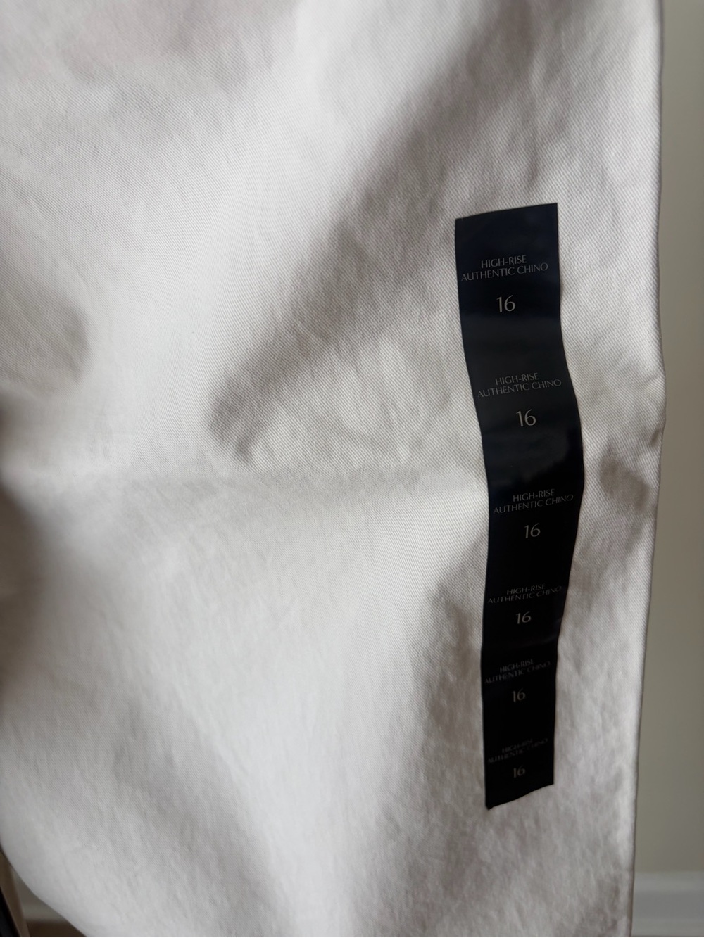NWT Banana Republic High-Rise Authentic White Chino Pants Sz 16 - Picture 3 of 9